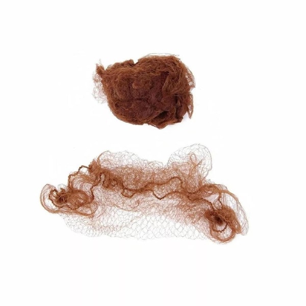 Brown Edge Mesh Net Bun Cover Hair Net Elastic 20Pcs Ballet Bun Net Invisible