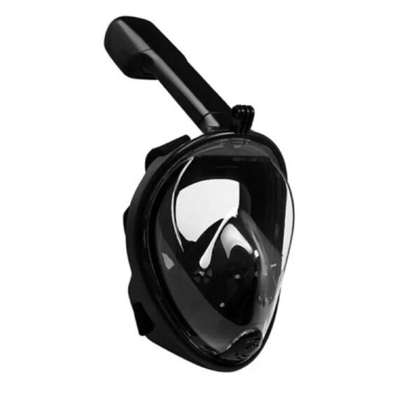 Black S/M Anti-Fog For Gopro Scuba Diving Set Adults Snorkel Face Mask