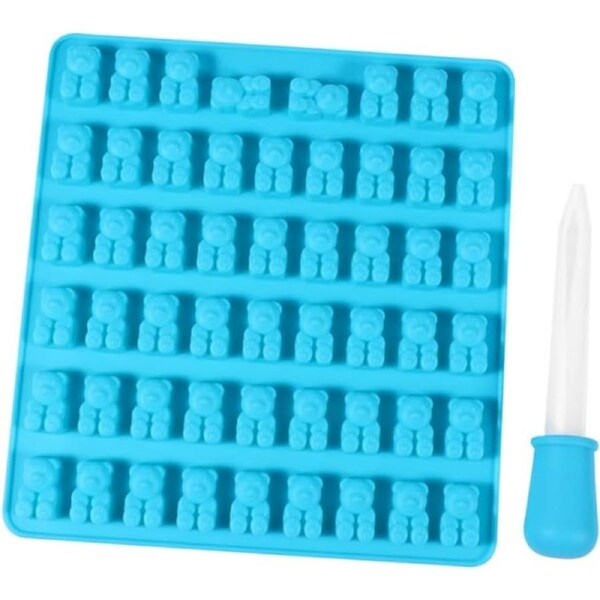 Bear Mold Candy Chocolate Jelly Ice Bakeware Cavity Silicone Gummy Moulds