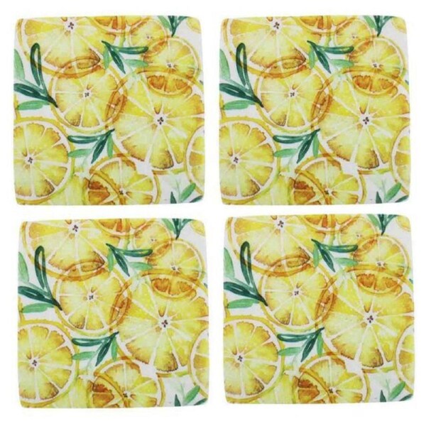 NF Living Resin Coasters - Feeling Zesty (Set of 4)