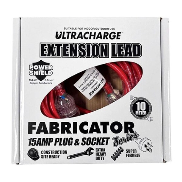 Ultracharge Extra Heavy Duty Contractor/Welding Extension Lead Cable 10m