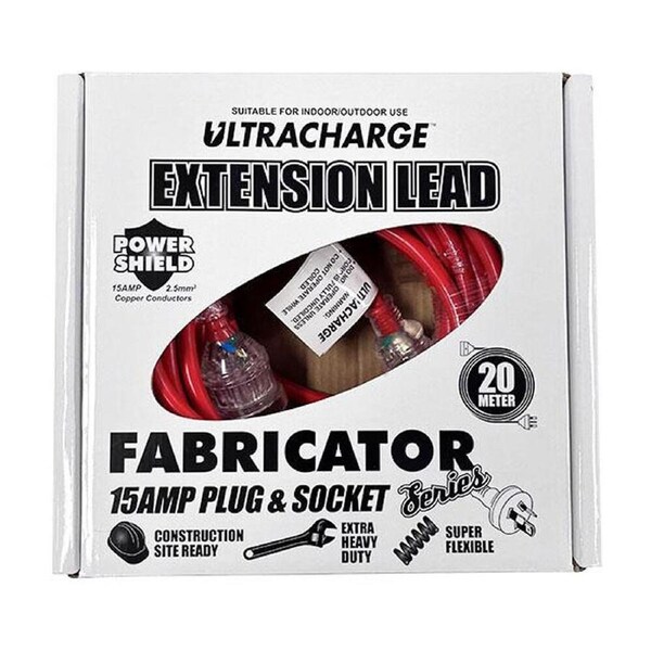 Ultracharge Extra Heavy Duty Contractor/Welding Extension Lead Cable 20m
