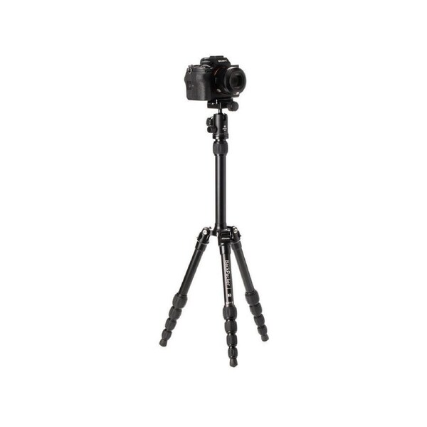 Benro MeFoto Backpacker Aluminium Travel Tripod Q0 Ball Head 132cm Black