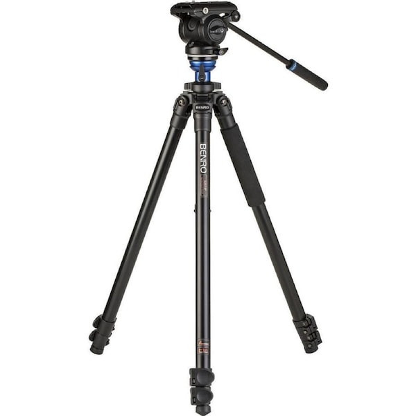 Benro A2573F Series 2 Aluminium Video Tripod w/ Flip Lock S4PRO Head 44cm