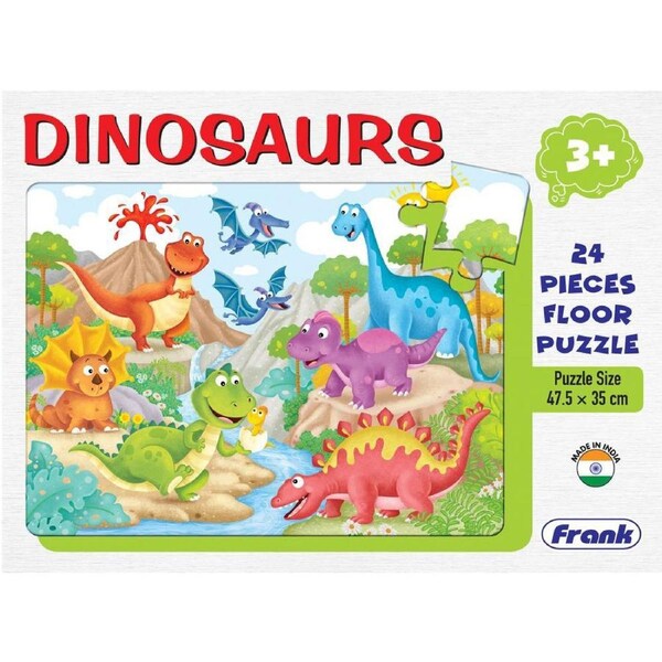 24pc Frank Educational Floor Jigsaw Puzzle Educational Play Game Dinosaur 3+