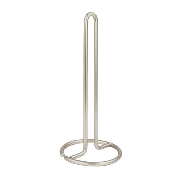 Spectrum Euro Kitchen Roll Paper Towel Holder Tissue Storage Organiser Satin