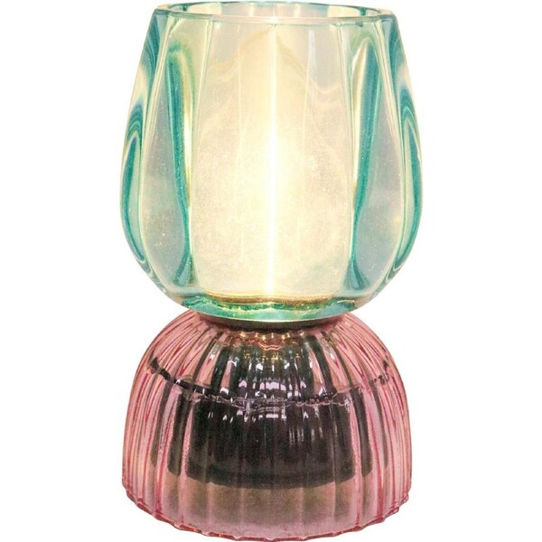 LVD Led Glass Home/Room Bedside Lamp Light Tabletop Decor 13cm Tangarine GRN