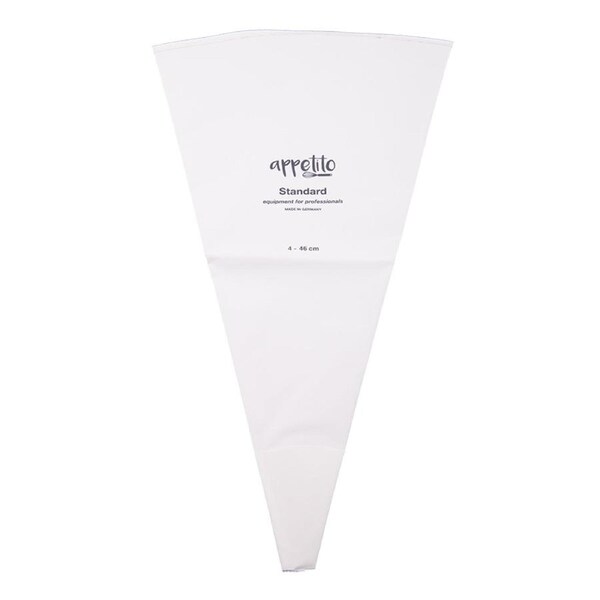 Appetito Cotton/Pvc Standard Piping Bag No.4 Cake Baking Accessory 46cm WHT