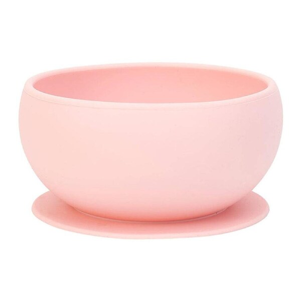Annabel Trends Silicone Kids Self Feeding Suction Bowl 11.5cm Blush Pink