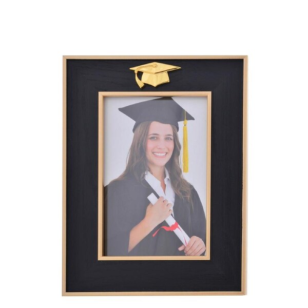 Gibson Gifts Golden Graduation 4x6'' Photo/Picture Frame Decor Rectangle