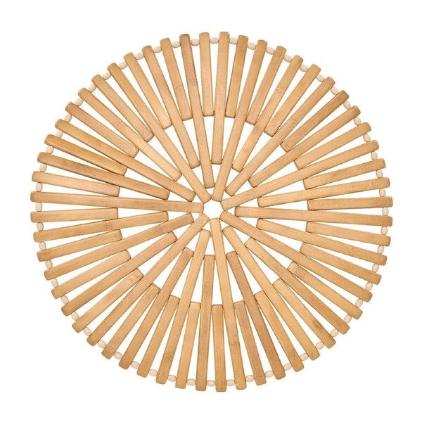 Annabel Trends Bamboo Dining Table Placemat Decorative Mat 37cm Round NTRL