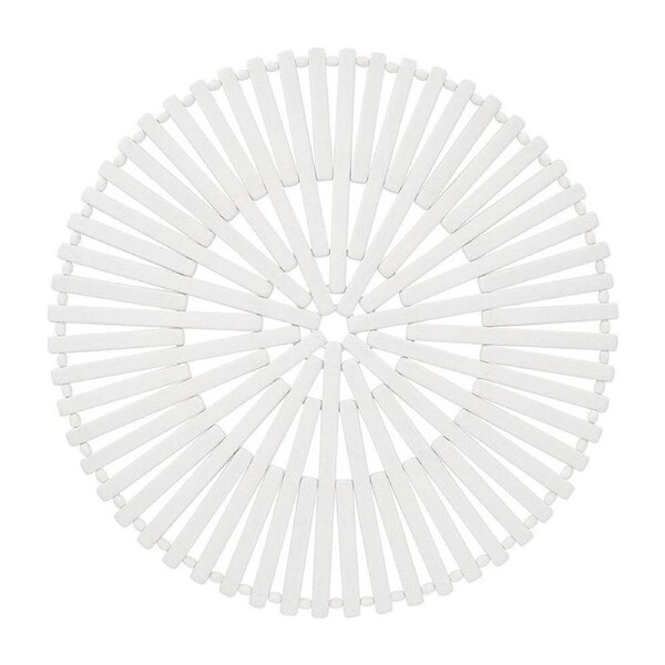 Annabel Trends Bamboo Dining Table Placemat Decorative Mat 37cm Round White