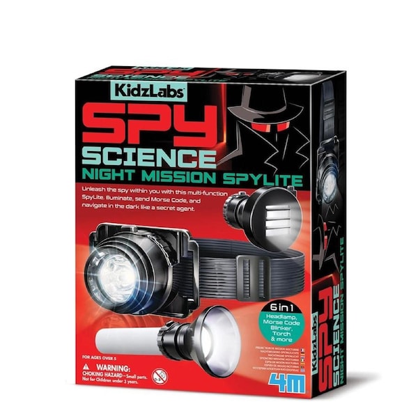 4M KidzLabs Spy Science Night Mission Spylite Kids/Children Play Toy 5y+