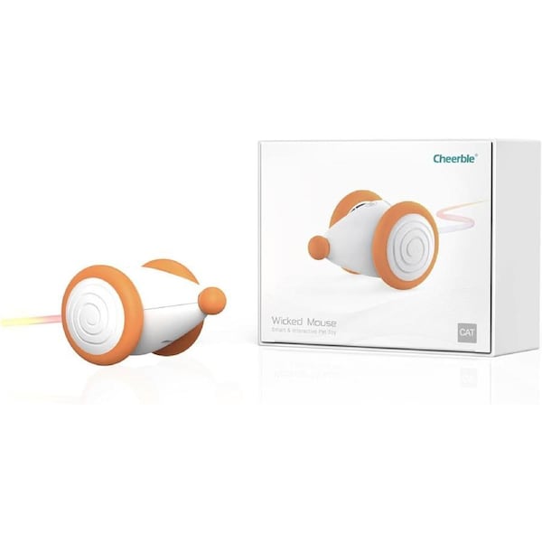 Cheerble Wicked Mouse Interactive Cat Toy - Apricot