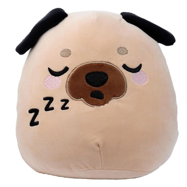 Squidglys 24cm Pug Animal Plush Kids/Children Pillow Soft Cuddle Cushion 0m+