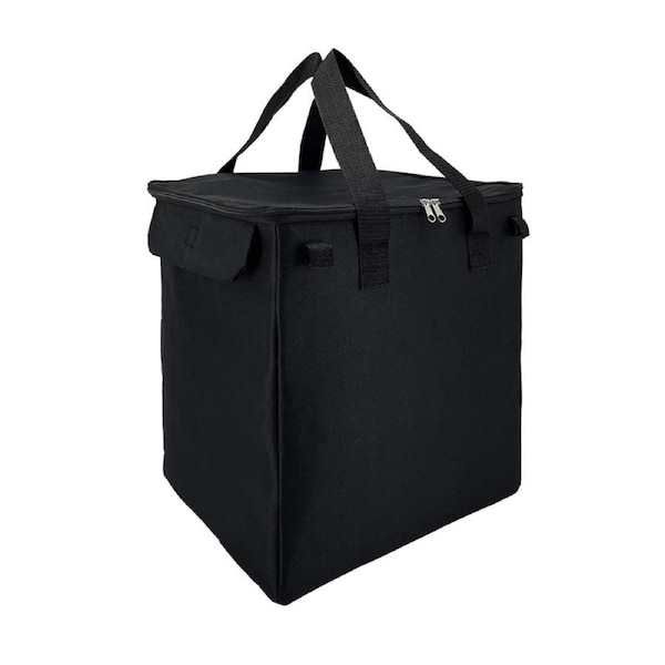 Sachi Insulated 50L Reusable Shopping Cart Bag Storage w/ Carry Handle Black