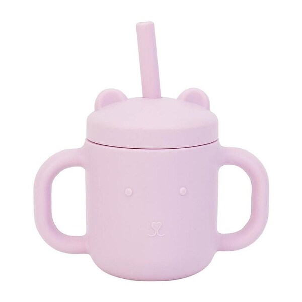 Annabel Trends Baby Mini Sippi Bear Training Cup w/ Handles Lilac 11.5cm
