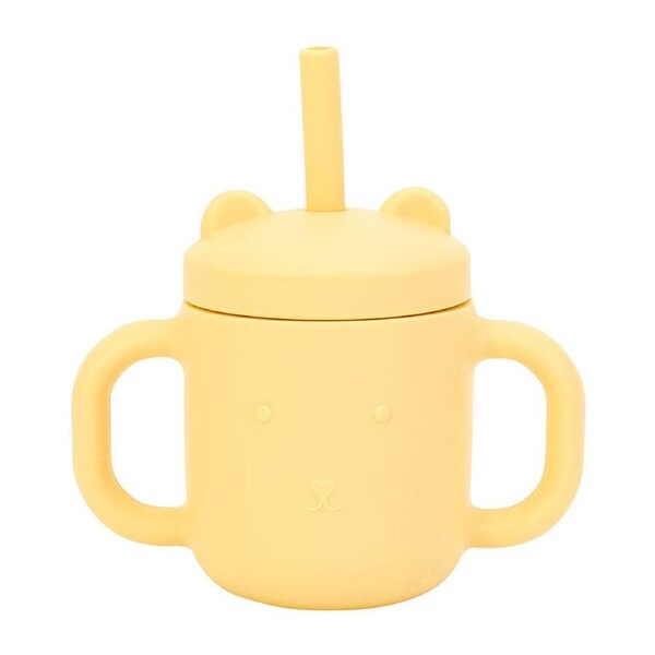 Annabel Trends Baby Mini Sippi Bear Training Cup w/ Handles Lemon 11.5cm