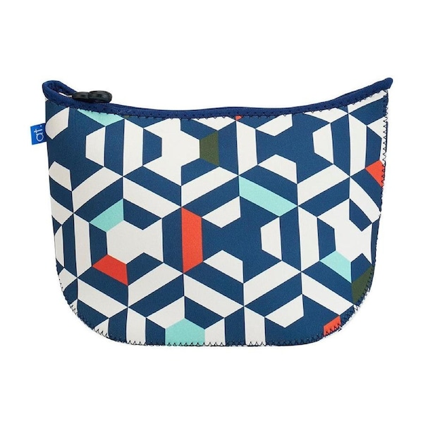 Annabel Trends Portable Neoprene Mens Toiletries Wet Pack Bags 30x38cm Geo