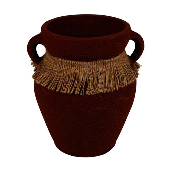 Maine & Crawford Aicha 21cm Terracotta Vase Flower/Plant Holder Decor Natural
