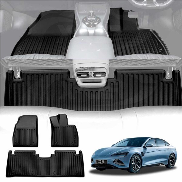 3D Floor Mats for BYD Seal 2023-Onwards Heavy Duty All Weather Car Mats Carpet Liner Set