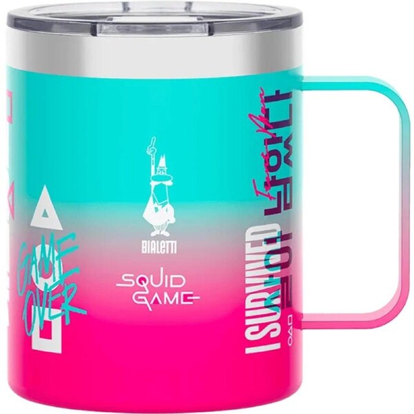 Bialetti Squid Games Thermic Camp Mug With Handle - 420ml