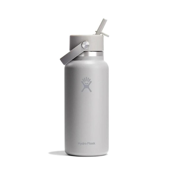 Hydro Flask Hydration Bottle Wide Mouth With Flex Straw Cap 32oz/946ml - Birch