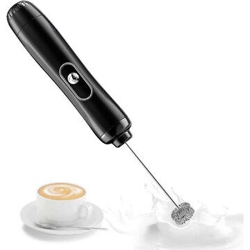 Mousseur à Lait Électrique Rechargeable - Pour Latte, Cappuccino, Chocolat Chaud, Mélangeur Portable à Main
