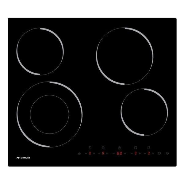 Domain Ceramic Electric Cooktop with Touch Controls - 600mm