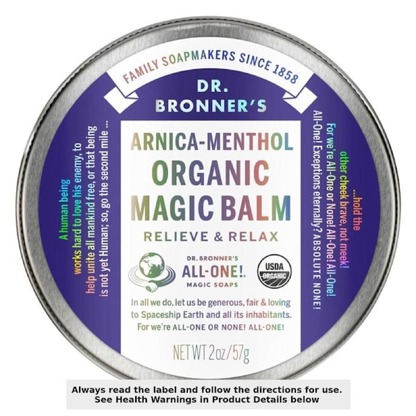 Dr Bronner's Arnica Menthol Organic Magic Balm 57g