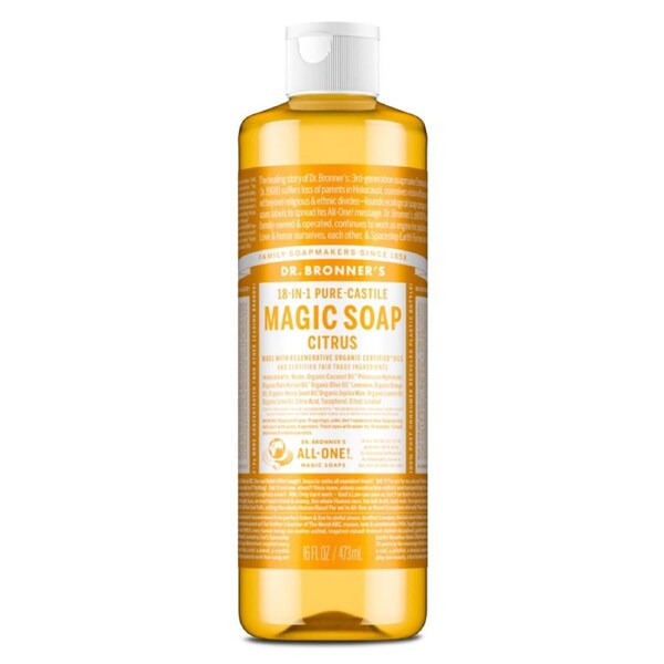 Dr Bronner's Pure Castile Liquid Magic Soap Citrus 473ml