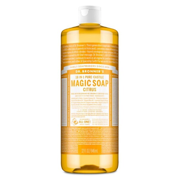 Dr Bronner's Pure Castile Liquid Magic Soap Citrus 946ml