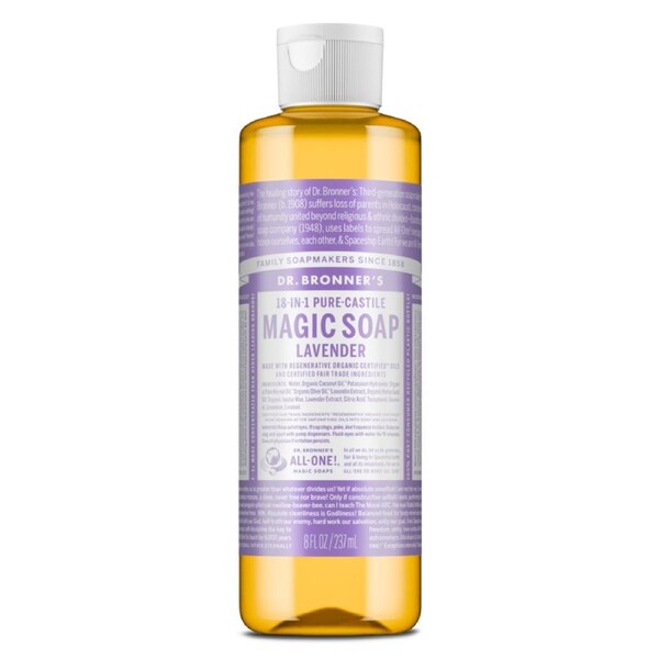 Dr Bronner's Pure Castile Liquid Magic Soap Lavender 237ml
