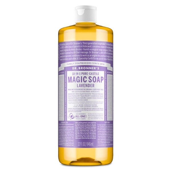 Dr Bronner's Pure Castile Liquid Magic Soap Lavender 946ml