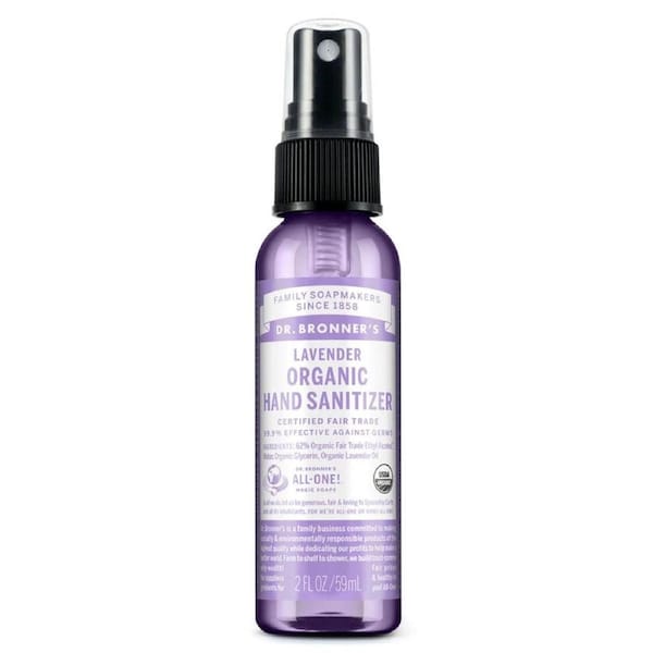 Dr Bronner's Organic Hand Sanitiser Spray Lavender 59ml