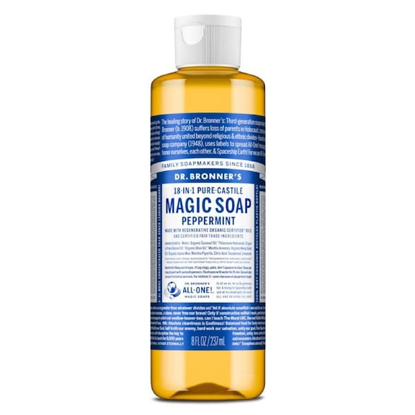 Dr Bronner's Pure Castile Liquid Magic Soap Peppermint 237ml