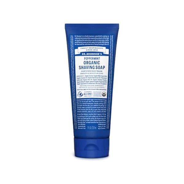 Dr Bronner's Organic Shaving Soap Peppermint 208ml