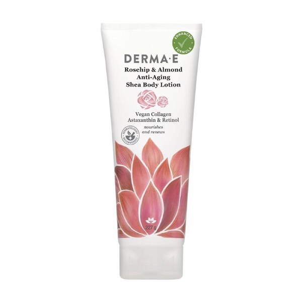 Derma E Rosehip & Almond Anti-Aging Shea Body Lotion 227g