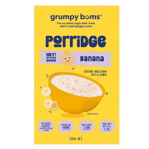 Grumpy Bums Banana Porridge 300g
