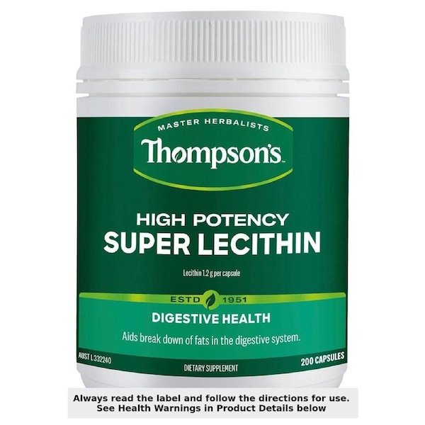 Thompsons Super Lecithin High Potency 200 Capsules