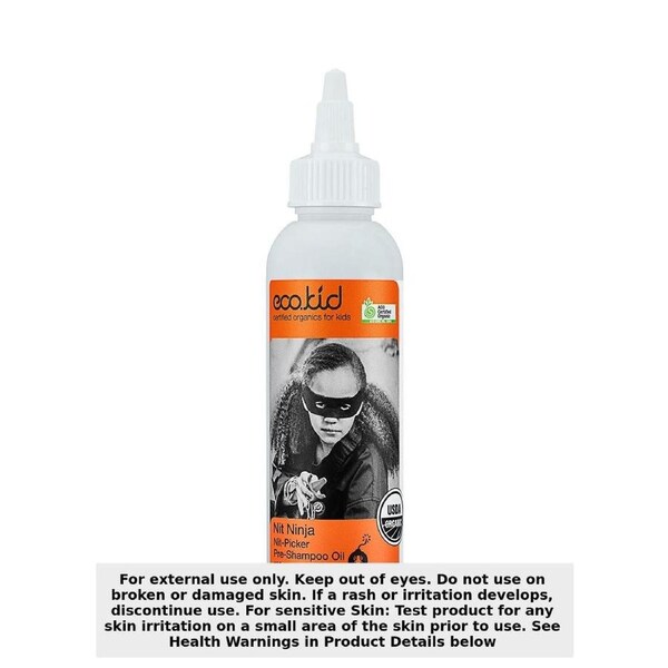Eco.kid Organics Nit Ninja Nit Picker Pre-Shampoo Combing Oil Caped 125ml