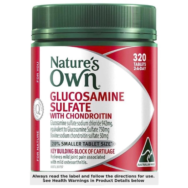 Nature's Own Glucosamine Sulfate with Chondroitin 320 Tablets