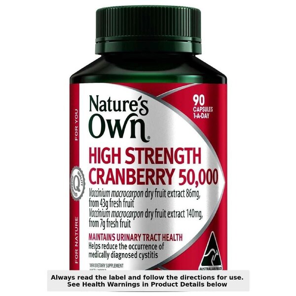 Nature's Own High Strength Cranberry 50000 90 Capsules