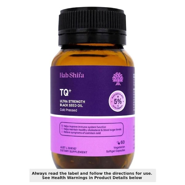Hab Shifa TQ+ Ultra Strength Black Seed Oil 60 capsules