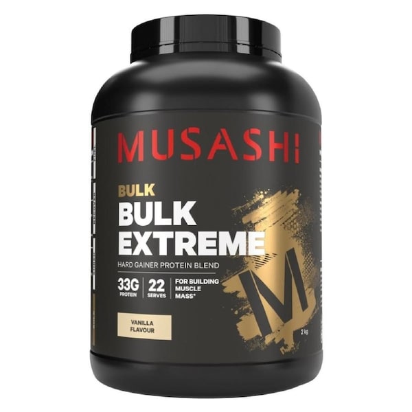 Musashi Bulk Extreme Protein Powder Vanilla 2kg
