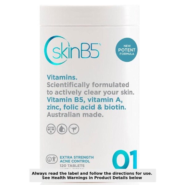 SkinB5 Extra Strength Acne Control Vitamins 120 Tablets