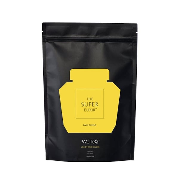 WelleCo The Super Elixir Daily Greens Refill Lemon & Ginger 300g