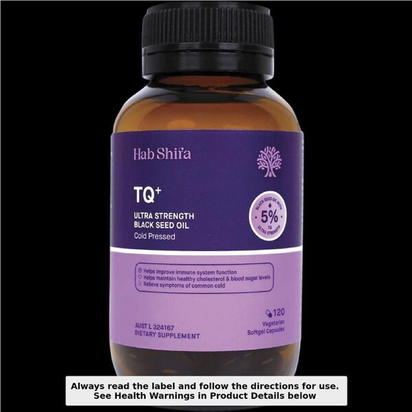 Hab Shifa TQ+ Ultra Strength Black Seed Oil 120 Capsules