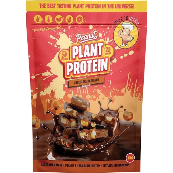 Macro Mike Peanut Plant Protein Chocolate Hazelnut 1kg