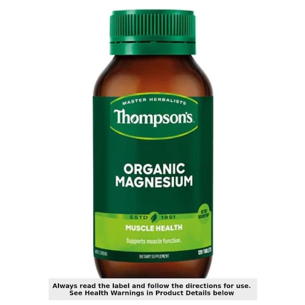 Thompsons Organic Magnesium 120 Tablets